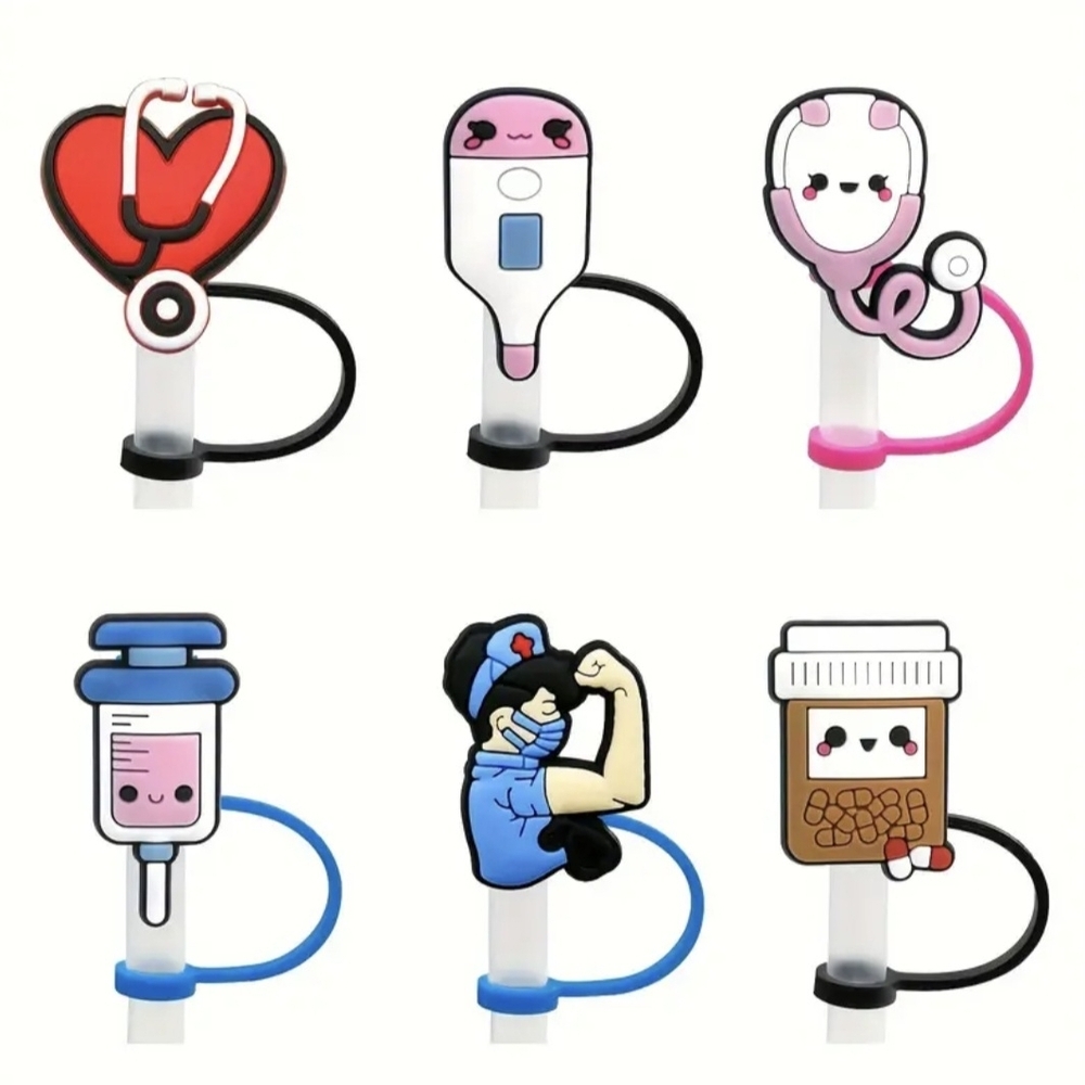 🎁🎁Cute Medical Themed Straw Covers